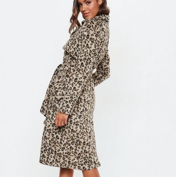 Missguided Jackets & Blazers - Misguided Faux Wool Cheta Trench NWT